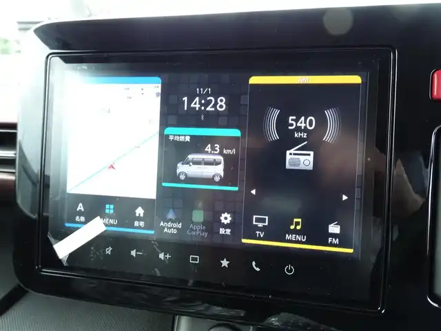 スズキ スペーシア カスタム HYBRID XS ターボ 千葉県 2025(令7)年 0.1千km ピュアホワイトパール/ブラック2トーン 【届出済未使用車】/純正ナビ/・フルセグTV/・全方位カメラ/・Bluetooth/・FM/AMラジオ/LEDヘッドライト/LEDフォグランプ/パワーモード/ヘッドアップディスプレイ/スズキセーティサポート/両側パワースライドドア/ハーフレザーシート/シートヒーター/純正15インチAW/アダプティブクルーズコントロール/プッシュスタート/スマートキー2本/プレミアムUV/IRカットガラス/サイド/カーテンエアバッグ/保証書/取扱説明書