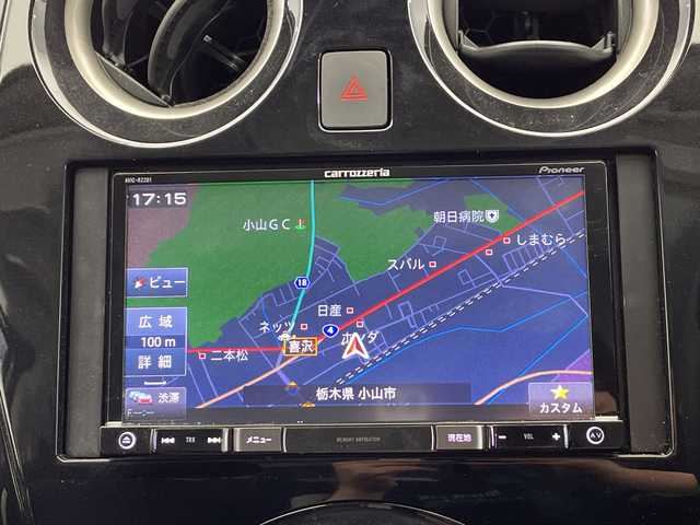 日産 ノート e－パワー B 栃木県 2018(平30)年 3.1万km ブリリアントシルバー SDナビ/（CD/フルセグTV）/全方位カメラ/コーナーセンサー/ETC/禁煙車/デジタルインナーミラー/オートライト/横滑り防止機能/スマートキー/プッシュスタート/電動格納ミラー/フロアマット