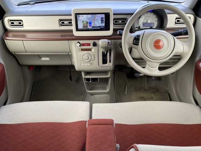 スズキ ラパン S セレクション 福島県 2018(平30)年 2.2万km ノクターンブルーパール/ホワイト2トーン 4WD 純正ナビ フルセグTV Bluetooth バックカメラ 衝突軽減ブレーキ HIDヘッドライト シートヒーター オートライト 横滑り防止アイドリングストップ スマートキー フロアマット