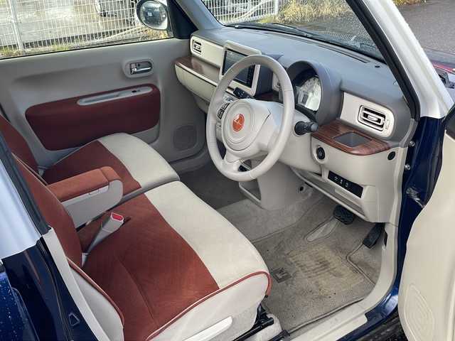 スズキ ラパン S セレクション 福島県 2018(平30)年 2.2万km ノクターンブルーパール/ホワイト2トーン 4WD 純正ナビ フルセグTV Bluetooth バックカメラ 衝突軽減ブレーキ HIDヘッドライト シートヒーター オートライト 横滑り防止アイドリングストップ スマートキー フロアマット