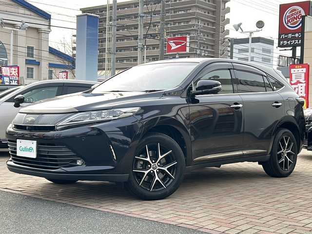 トヨタ ハリアー プログレス スタイルブルーイッシュ 鳥取県 2019(平31)年 9.6万km スパークリングブラックパールクリスタルシャイン ワンオーナー/特別仕様車/JBLサウンド/純正19インチAW/全方位カメラ/プリクラッシュセーフティ/レーンデパーチャー/レーダークルーズコントロール/インテリジェントソナー/メーカーOPナビゲーション/フルセグ・Bluetooth/ハーフレザーシート/パワーテールゲート/LEDスカッフプレート/D席パワーシート/nano-eエアコン/保証書・取説