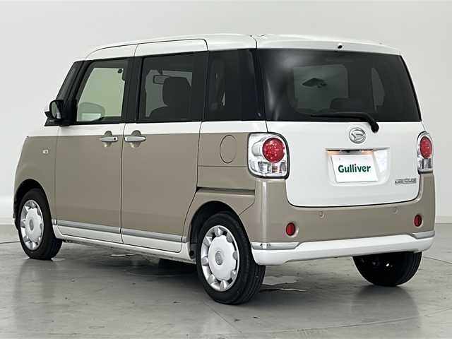 ダイハツ ムーヴ キャンバス G メイクアップ リミテッド　SAⅢ 宮城県 2022(令4)年 4.9万km パールホワイトⅢ/ナチュラルベージュマイカメタリック 2トーン スマートアシストIII/・衝突回避支援ブレーキ機能/・車線逸脱警報機能/・オートハイビーム（ＡＨＢ）/・コーナーセンサー/パノラマモニター/社外7インチSDナビ/。BT.CD.DVD/両側パワースライドドア/D席パワーシート/ステアリングスイッチ/ETC/プッシュスタート/スマートキー/アイドリングストップ/横滑り防止装置/LEDヘッドライト/LEDフォグライト/社外フロアマット/純正ホイルキャップ