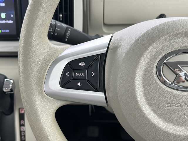 ダイハツ ムーヴ キャンバス G メイクアップ リミテッド　SAⅢ 宮城県 2022(令4)年 4.9万km パールホワイトⅢ/ナチュラルベージュマイカメタリック 2トーン スマートアシストIII/・衝突回避支援ブレーキ機能/・車線逸脱警報機能/・オートハイビーム（ＡＨＢ）/・コーナーセンサー/パノラマモニター/社外7インチSDナビ/。BT.CD.DVD/両側パワースライドドア/D席パワーシート/ステアリングスイッチ/ETC/プッシュスタート/スマートキー/アイドリングストップ/横滑り防止装置/LEDヘッドライト/LEDフォグライト/社外フロアマット/純正ホイルキャップ