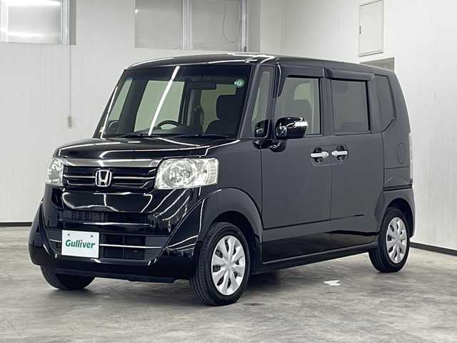 ホンダ Ｎ ＢＯＸ G Lパッケージ 長崎県 2016(平28)年 6.5万km クリスタルブラックパール 禁煙車/純正ナビ（VXM-174VFXi）/CD/DVD/Bluetooth/バックカメラ/ETC/片側パワースライドドア/プッシュスタート/オートライト/純正ヘッドランプ/横滑り防止機能/純正フロアマット/スペアキー/取説/保証書