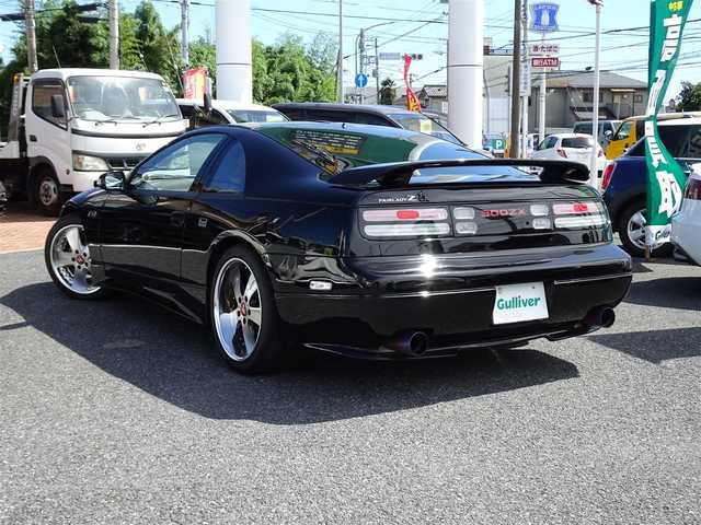 日産 フェアレディ Ｚ 300ZX ツインターボ 2／2 千葉県 2000(平12)年 10.4万km スーパーブラック 社外ナビ/・フルセグTV/・Bluetooth/・FM/AMラジオ/ETC/スペアキー/パワーシート（F席）/BOSEサウンド/マルチインフォメーション（ターボタイマー）/社外マフラー/社外ホイール（ESTATUS Style-S）/ALPINEツィーター/ウーハー/社外ステアリング（Daytona）/ドライブレコーダー/タイミングベルト交換（H30/6）/クーラント交換（R4/7）/保証書/取扱説明書