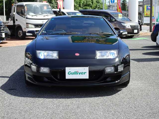 日産 フェアレディ Ｚ 300ZX ツインターボ 2／2 千葉県 2000(平12)年 10.4万km スーパーブラック 社外ナビ/・フルセグTV/・Bluetooth/・FM/AMラジオ/ETC/スペアキー/パワーシート（F席）/BOSEサウンド/マルチインフォメーション（ターボタイマー）/社外マフラー/社外ホイール（ESTATUS Style-S）/ALPINEツィーター/ウーハー/社外ステアリング（Daytona）/ドライブレコーダー/タイミングベルト交換（H30/6）/クーラント交換（R4/7）/保証書/取扱説明書