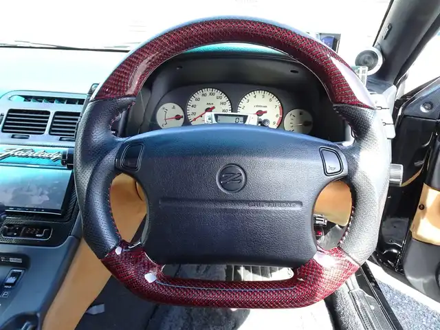 日産 フェアレディ Ｚ 300ZX ツインターボ 2／2 千葉県 2000(平12)年 10.4万km スーパーブラック 社外ナビ/・フルセグTV/・Bluetooth/・FM/AMラジオ/ETC/スペアキー/パワーシート（F席）/BOSEサウンド/マルチインフォメーション（ターボタイマー）/社外マフラー/社外ホイール（ESTATUS Style-S）/ALPINEツィーター/ウーハー/社外ステアリング（Daytona）/ドライブレコーダー/タイミングベルト交換（H30/6）/クーラント交換（R4/7）/保証書/取扱説明書