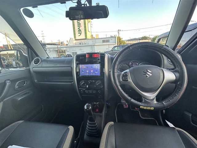 スズキ ジムニー ランドベンチャー 長崎県 2018(平30)年 7.9万km ブルーイッシュブラックパール3 社外メモリナビ/（CD/DVD/BT/フルセグ）/レザーシート/D席シートヒーター/フォグランプ/純正16インチAW/ドライブレコーダー/社外デジタルインナーミラー/ETC/社外マフラー/リフトアップ