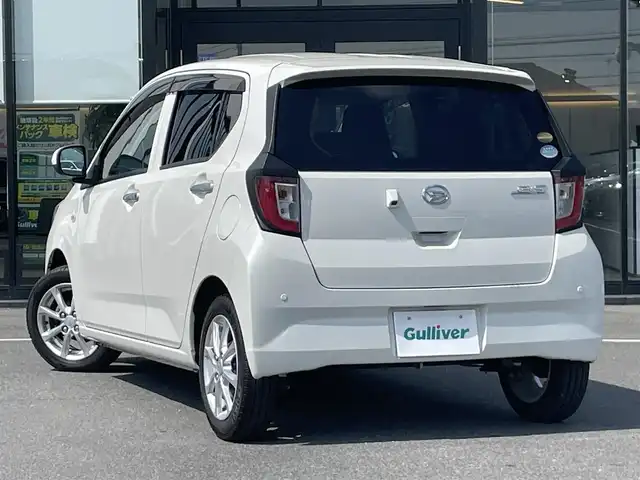 ダイハツ ミラ イース G SAⅢ 茨城県 2017(平29)年 7.7万km パールホワイトⅢ 純正８インチメモリナビ/ダイヤトーンサウンド/（AM・FM・SD・CD・DVD・ipod・USB・TV・BT・AUX）/前席シートヒーター/アイドリングストップ/前後コーナーセンサー/衝突回避支援ブレーキ機能/ETC/バックカメラ/LEDライト/オートライト/オートハイビーム/純正フロアマット/純正14インチアルミホイール