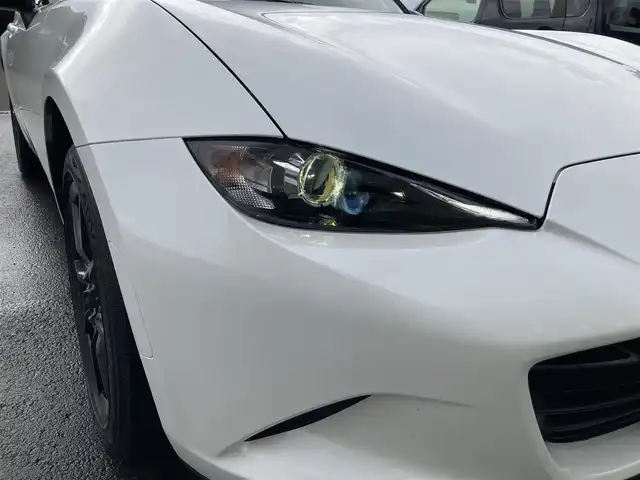 マツダ ロードスター S 静岡県 2018(平30)年 2.7万km スノーフレイクホワイトパールマイカ i-ACTIVSENSE/純正オーディオ/　AM FM CD USB AUX/LEDオートヘッドランプ/革巻きステアリング/ステアリングスイッチ/リアクリアランスソナー/ブラインドスポットモニター/純正16インチアルミホイール/スマートキー2本/ワンオーナー/6速MT