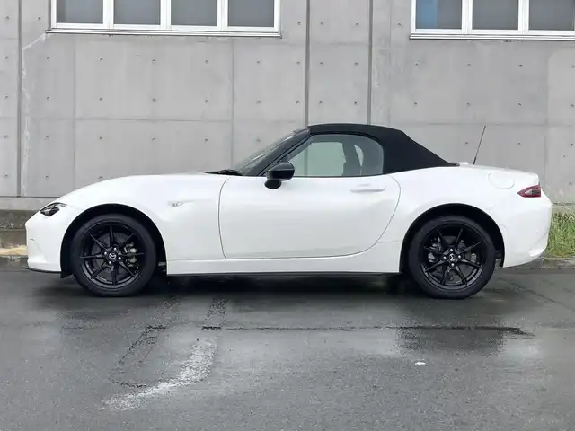 マツダ ロードスター S 静岡県 2018(平30)年 2.7万km スノーフレイクホワイトパールマイカ i-ACTIVSENSE/純正オーディオ/　AM FM CD USB AUX/LEDオートヘッドランプ/革巻きステアリング/ステアリングスイッチ/リアクリアランスソナー/ブラインドスポットモニター/純正16インチアルミホイール/スマートキー2本/ワンオーナー/6速MT