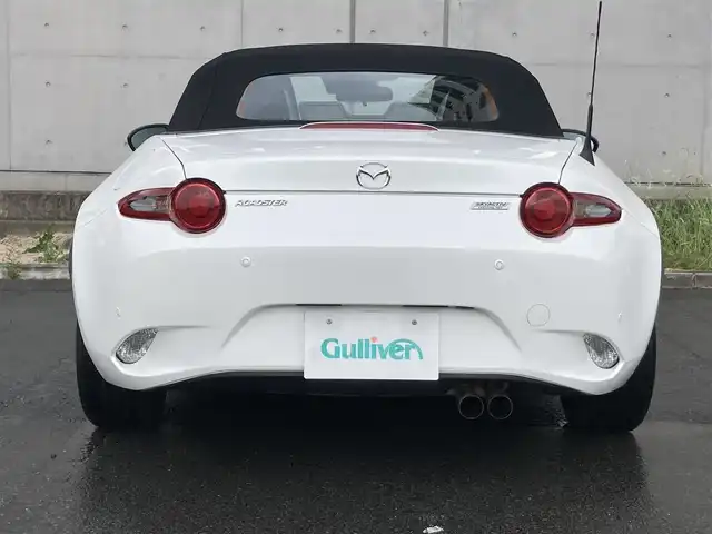 マツダ ロードスター S 静岡県 2018(平30)年 2.7万km スノーフレイクホワイトパールマイカ i-ACTIVSENSE/純正オーディオ/　AM FM CD USB AUX/LEDオートヘッドランプ/革巻きステアリング/ステアリングスイッチ/リアクリアランスソナー/ブラインドスポットモニター/純正16インチアルミホイール/スマートキー2本/ワンオーナー/6速MT