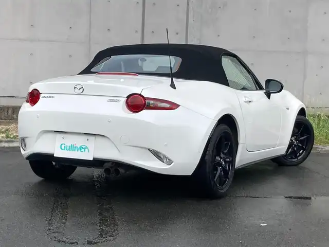 マツダ ロードスター S 静岡県 2018(平30)年 2.7万km スノーフレイクホワイトパールマイカ i-ACTIVSENSE/純正オーディオ/　AM FM CD USB AUX/LEDオートヘッドランプ/革巻きステアリング/ステアリングスイッチ/リアクリアランスソナー/ブラインドスポットモニター/純正16インチアルミホイール/スマートキー2本/ワンオーナー/6速MT