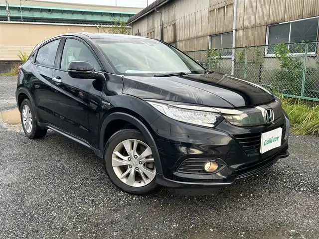 ホンダ ヴェゼル ハイブリッド X ホンダセンシング 福岡県 2018(平30)年 6.6万km クリスタルブラックパール 社外７型SDナビ(ワンセグTV/CD/DVD/BT)/バックモニター/ホンダセンシング/レーダークルコン/ドラレコ/ETC/HDMI/USBポート/オートホールド/純正16インチアルミホイール/純正LEDヘッドライト/プッシュスタート/スマートキー