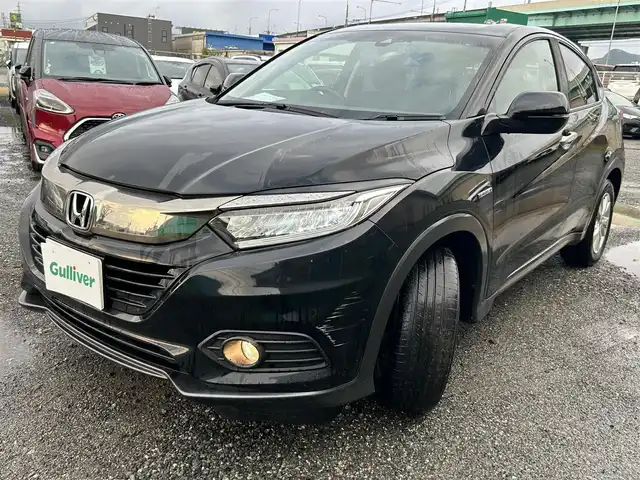 ホンダ ヴェゼル ハイブリッド X ホンダセンシング 福岡県 2018(平30)年 6.6万km クリスタルブラックパール 社外７型SDナビ(ワンセグTV/CD/DVD/BT)/バックモニター/ホンダセンシング/レーダークルコン/ドラレコ/ETC/HDMI/USBポート/オートホールド/純正16インチアルミホイール/純正LEDヘッドライト/プッシュスタート/スマートキー