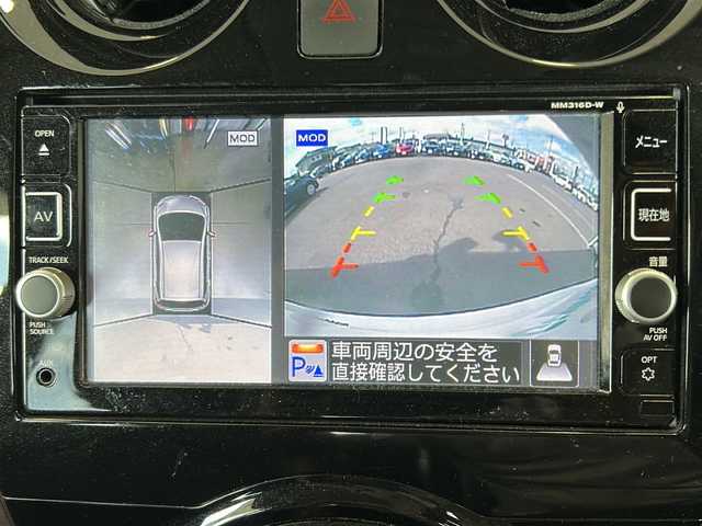 日産 ノート e－パワー メダリスト 栃木県 2016(平28)年 10.8万km ブリリアントホワイトパール ワンオーナー/純正SDナビ/・Bluetooth CD DVD/・TV フルセグ/・バックカメラ/純正エアロ/・e-スタイリングパッケージ　フロント　サイド　リアアンダー/純正ルーフスポイラー/デジタルインナーミラー/ハーフレザーシート/ドライブレコーダー/ETC/LEDヘッドライト/オートライト/衝突被害軽減システム/レーンキープアシスト/コーナーセンサー/取扱説明書/記録簿/保証書