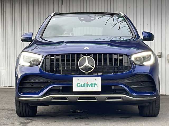 メルセデス・ベンツ ＧＬＣ２２０ d 4マチック AMGライン 長野県 2019(令1)年 3.8万km 青 ４WD/ガラスルーフ/ブラックレザーシート/純正メーカーナビ/バックカメラ/ETC/パワーバックドア/シートヒーター/純正19インチアルミ/冬タイヤ積込/コーナーセンサー/保証書・取説/スペアキー