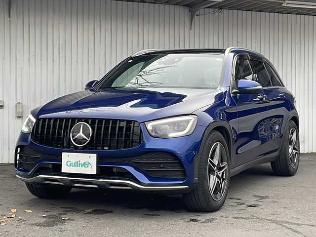 メルセデス・ベンツ ＧＬＣ２２０ d 4マチック AMGライン 長野県 2019(令1)年 3.8万km 青 ４WD/ガラスルーフ/ブラックレザーシート/純正メーカーナビ/バックカメラ/ETC/パワーバックドア/シートヒーター/純正19インチアルミ/冬タイヤ積込/コーナーセンサー/保証書・取説/スペアキー