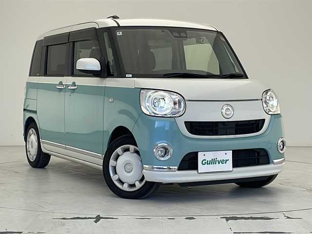 ダイハツ ムーヴ キャンバス G メイクアップ SA Ⅲ 沖縄県 2018(平30)年 7.1万km パールホワイトⅢ/ファインミントメタリック 2トーン 純正ナビ　【NSZN-X67D】/　(フルセグTV Bluetooth CD　DVD　HDMI)　/パノラマモニター　/前後ドライブレコーダー　/ETC/両側パワースライドドア　/ステアリングスイッチ/プッシュスタート　/スマートキー　/スペアキー/純正フロアマット　/LEDヘッドライト　/オートライト