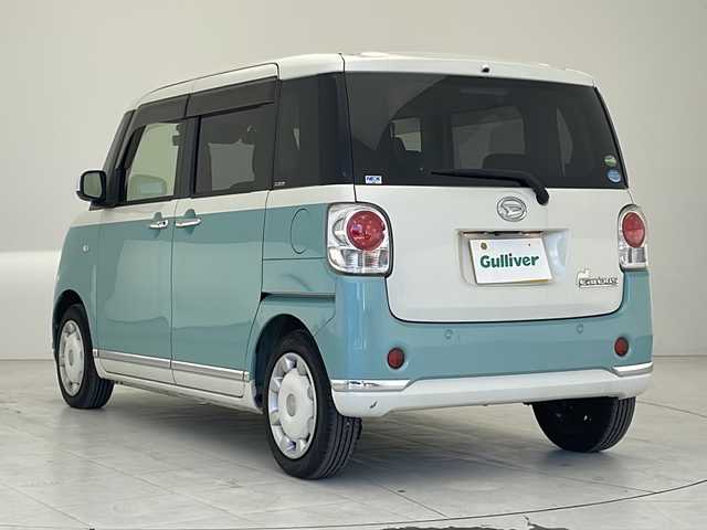 ダイハツ ムーヴ キャンバス G メイクアップ SA Ⅲ 沖縄県 2018(平30)年 7.1万km パールホワイトⅢ/ファインミントメタリック 2トーン 純正ナビ　【NSZN-X67D】/　(フルセグTV Bluetooth CD　DVD　HDMI)　/パノラマモニター　/前後ドライブレコーダー　/ETC/両側パワースライドドア　/ステアリングスイッチ/プッシュスタート　/スマートキー　/スペアキー/純正フロアマット　/LEDヘッドライト　/オートライト