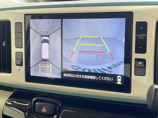 ダイハツ ムーヴ キャンバス G メイクアップ SA Ⅲ 沖縄県 2018(平30)年 7.1万km パールホワイトⅢ/ファインミントメタリック 2トーン 純正ナビ　【NSZN-X67D】/　(フルセグTV Bluetooth CD　DVD　HDMI)　/パノラマモニター　/前後ドライブレコーダー　/ETC/両側パワースライドドア　/ステアリングスイッチ/プッシュスタート　/スマートキー　/スペアキー/純正フロアマット　/LEDヘッドライト　/オートライト