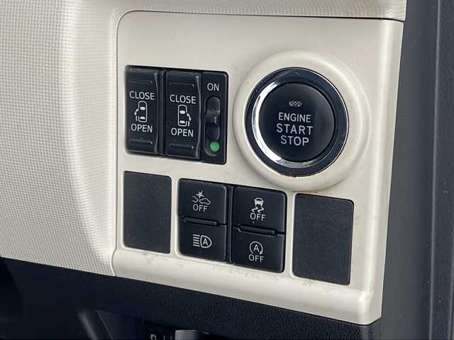 ダイハツ ムーヴ キャンバス G メイクアップ SA Ⅲ 沖縄県 2018(平30)年 7.1万km パールホワイトⅢ/ファインミントメタリック 2トーン 純正ナビ　【NSZN-X67D】/　(フルセグTV Bluetooth CD　DVD　HDMI)　/パノラマモニター　/前後ドライブレコーダー　/ETC/両側パワースライドドア　/ステアリングスイッチ/プッシュスタート　/スマートキー　/スペアキー/純正フロアマット　/LEDヘッドライト　/オートライト