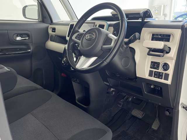 ダイハツ ムーヴ キャンバス G メイクアップ SA Ⅲ 沖縄県 2018(平30)年 7.1万km パールホワイトⅢ/ファインミントメタリック 2トーン 純正ナビ　【NSZN-X67D】/　(フルセグTV Bluetooth CD　DVD　HDMI)　/パノラマモニター　/前後ドライブレコーダー　/ETC/両側パワースライドドア　/ステアリングスイッチ/プッシュスタート　/スマートキー　/スペアキー/純正フロアマット　/LEDヘッドライト　/オートライト