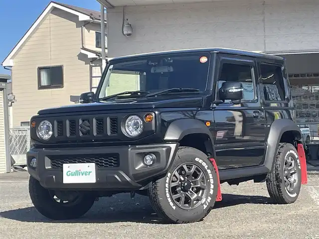 スズキ ジムニー シエラ JC 宮城県 2021(令3)年 3.1万km ブルーイッシュブラックパール3 ワンオーナー/クルーズコントロール追従なし/YOKOHAMA GEOLANDAR H/T ホワイトレター/　　　　純正アルミサマータイヤ(195/80R15)/背面タイヤ/デジタルインナーミラー一体型前後ドラレコ/カーオーディオユニットDEH-5600/(CD、BT、USB)/スペアキー×１/プッシュスタートボタン/シートヒーター/（運転席、助手席）/オートライト/ドアバイザー/電動格納ミラー/ヘッドライトウォッシャー/ディアルセンサーブレーキサポート/トランスファーレバー/プリクラッシュセーフティー/車線逸脱防止システム/フロア５MT/パートタイム４WD/ダウンヒルアシストコントロール/よこすべり防止切り替え