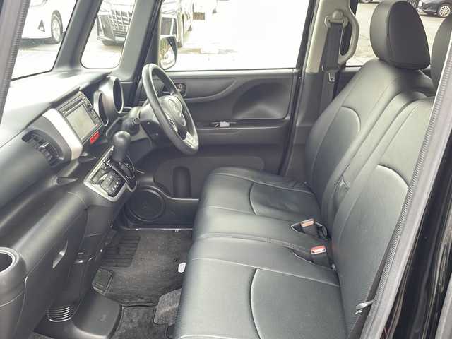 ホンダ Ｎ ＢＯＸ G SSパッケージ 福島県 2014(平26)年 8.2万km クリスタルブラックパール 純正オーディオ　ＣＤ　バックＣ　両側パワスラ　スマートキー　スペアキー　ステリモ　電格ミラー　ヒーテッドドアミラー　ドアバイザー　黒革シートカバー　ＥＣＯＮ　ＬＥＤヘッドライト　純正夏タイヤ付ＡＷ装着