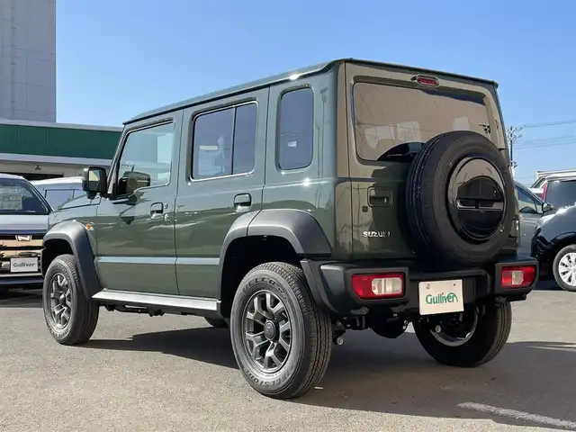 スズキ ジムニー ノマド FC 東京都 2025(令7)年 0.1千km 緑 登録済未使用車　/セーフティサポート　/ＬＥＤヘッドライト　/アイドリングストップ　/クルーズコントロール　/車線逸脱警報機能　/後退時ブレーキサポート　/ハイビームアシスト　/標識認識機能　/デュアルカメラブレーキ/プッシュエンジンスタート/ダウンヒルアシスト/プッシュエンジンスタ-ト/クリアランスソナー