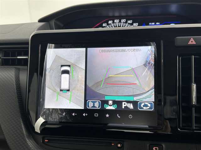 スズキ ソリオ バンディット HV MV 道央・札幌 2024(令6)年 0.5万km スーパーブラックパール ・4WD/・寒冷地仕様/・純正8インチナビ/　CD/DVD/BT/USB/フルセグ/・全方位カメラ/・デュアルカメラサポートブレーキ/・レーダークルーズコントロール/・レーンキープアシスト/・コーナーセンサー/・ヘッドアップディスプレイ/・アイドリングストップ/・横滑り防止装置/・両側パワースライドドア/・サンシェード/・サーキュレーター/・背面テーブル/・プッシュスタート/・スマートキー/・LEDヘッドライト/・フォグライト/・純正フロアマット