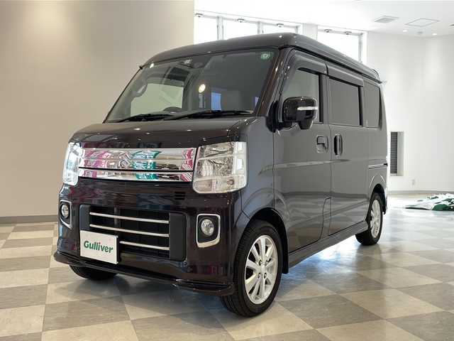 スズキ エブリィ ワゴン PZターボ 福井県 2017(平29)年 4.6万km ムーンライトバイオレットPM 4WD/社外ナビ/フルセグTV/バックカメラ/ETC/片側パワースライドドア/前後ドライブレコーダー/デジタルインナーミラー/シートヒーター/リアヒーター/オートライト/LEDヘッドライト/フォグランプ/衝突被害軽減システム/プッシュスタート/スマートキー/純正AW/純正フロアマット/ステアリングスイッチ/ウィンカーミラー