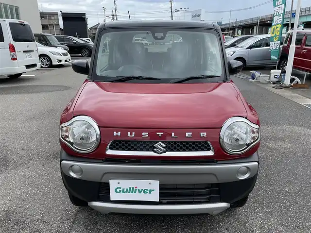 スズキ ハスラー G ターボ 石川県 2015(平27)年 5.9万km フェニックスレッドパール/ブルーイッシュブラックパール 純正メモリーナビ/CD/ワンセグTV/バックカメラ/スマートキー/プッシュスタート/電動ミラー/レーダーブレーキ/シートヒーター/オートエアコン/ベンチシート