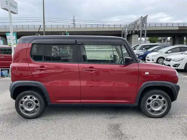 スズキ ハスラー G ターボ 石川県 2015(平27)年 5.9万km フェニックスレッドパール/ブルーイッシュブラックパール 純正メモリーナビ/CD/ワンセグTV/バックカメラ/スマートキー/プッシュスタート/電動ミラー/レーダーブレーキ/シートヒーター/オートエアコン/ベンチシート