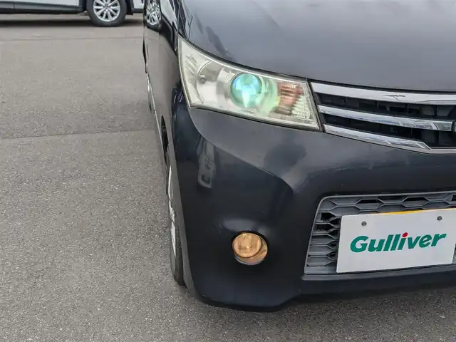 日産 ルークス ハイウェイスター 福井県 2010(平22)年 10.7万km ブルーイッシュブラック バックカメラ/キセノンヘッドライト/Fフォグ/片側パワースライドドア/ETC/クラリオン7インチナビ（CD/DVD/USB/iPod）/ワンセグテレビ/盗難防止装置/ダブル＋サイドエアバッグ/純正フロアマット/スマートキー