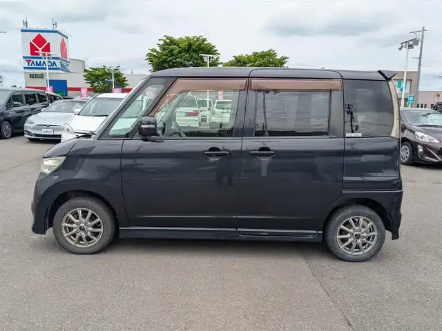 日産 ルークス ハイウェイスター 福井県 2010(平22)年 10.7万km ブルーイッシュブラック バックカメラ/キセノンヘッドライト/Fフォグ/片側パワースライドドア/ETC/クラリオン7インチナビ（CD/DVD/USB/iPod）/ワンセグテレビ/盗難防止装置/ダブル＋サイドエアバッグ/純正フロアマット/スマートキー