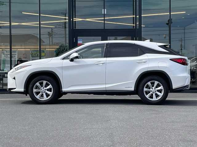レクサス ＲＸ 450h 茨城県 2016(平28)年 8.3万km ソニッククォーツ 純正ナビ/【SD・AM・FM・TV・BT・USB・ＣＤ・ＤＶＤ・Blu-ray・AUX】/ETC2.0/Bカメラ/左サイドカメラ/レーダークルコン/前方ドラレコ/HUD/サンルーフ/電動リアゲート/パワーシート/100V電源/MTモード付AT/ブレーキホールド/電動パーキングブレーキ/オートライト/オートハイビーム/Fフォグ/LEDライト