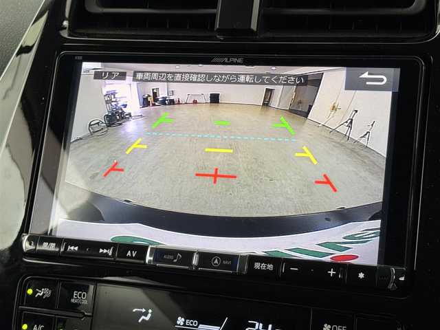 トヨタ プリウス A 福岡県 2018(平30)年 4.5万km アティチュードブラックマイカ アルパイン９型ナビ／フルセグＴＶ　/バックカメラ　/レーダー探知機　/前方ドラレコ　/ビルトインＥＴＣ　/トヨタセーフティセンス　/アクセル踏み間違い防止　/ＢＳＭ　/パーキングアシスト　/ＨＵＤ　/純正１５インチＡＷ