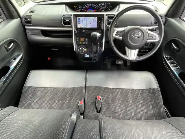 ダイハツ タント カスタムRSトップED VS SAⅢ 滋賀県 2019(平31)年 1.8万km レーザーブルークリスタルシャイン 社外ナビ/【CD.DVD.Bluetooth.フルセグTV】/全方位カメラ/衝突軽減ブレーキ/両側電動スライドドア/ハーフレザーシート/D席シートヒーター/コーナーセンサー/LEDヘッドライト/オートライト/オートハイビーム/前方ドライブレコーダー/ETC/ステアリングスイッチ/純正アルミホイール/プッシュスタート/スマートキー