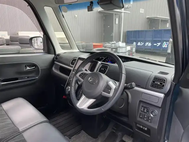 ダイハツ タント カスタムRSトップED VS SAⅢ 滋賀県 2019(平31)年 1.8万km レーザーブルークリスタルシャイン 社外ナビ/【CD.DVD.Bluetooth.フルセグTV】/全方位カメラ/衝突軽減ブレーキ/両側電動スライドドア/ハーフレザーシート/D席シートヒーター/コーナーセンサー/LEDヘッドライト/オートライト/オートハイビーム/前方ドライブレコーダー/ETC/ステアリングスイッチ/純正アルミホイール/プッシュスタート/スマートキー