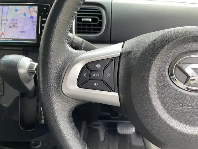 ダイハツ タント カスタムRSトップED VS SAⅢ 滋賀県 2019(平31)年 1.8万km レーザーブルークリスタルシャイン 社外ナビ/【CD.DVD.Bluetooth.フルセグTV】/全方位カメラ/衝突軽減ブレーキ/両側電動スライドドア/ハーフレザーシート/D席シートヒーター/コーナーセンサー/LEDヘッドライト/オートライト/オートハイビーム/前方ドライブレコーダー/ETC/ステアリングスイッチ/純正アルミホイール/プッシュスタート/スマートキー