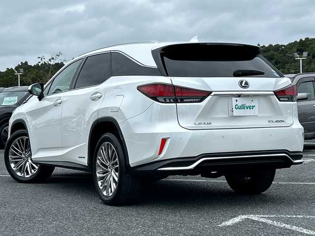 レクサス ＲＸ 450hL 千葉県 2021(令3)年 5.5万km ソニッククォーツ サンルーフ　レザーシート　ナビ　全方位カメラ　ＴＶ　ＣＤ　Ｂｔ　ＵＳＢ　１００Ｖ　ＥＴＣ　ドラレコ　シートヒーター　エアシート　パワーシート　後席モニター　電動リアゲート　２０ＡＷ LEDライト