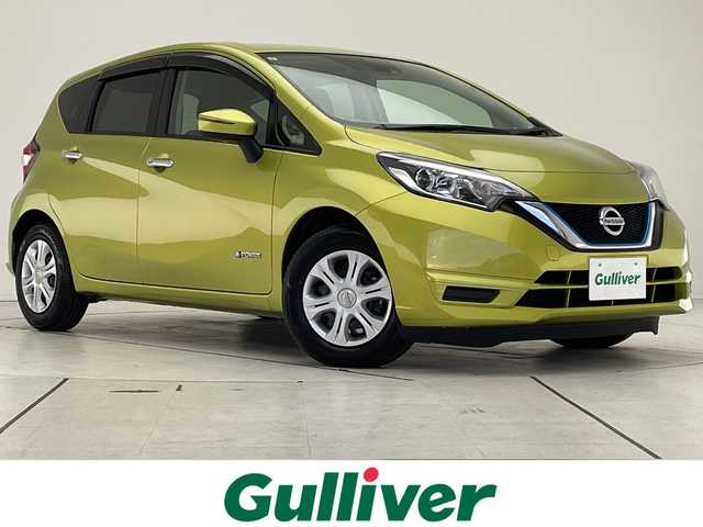 日産 ノート e－パワー X 愛知県 2017(平29)年 2.3万km オリーブグリーン 衝突軽減システム/純正ナビ/フルセグ/CD DVD/Bluetooth/バックカメラ/レーンキープアシスト/スマートキー/プッシュスタート