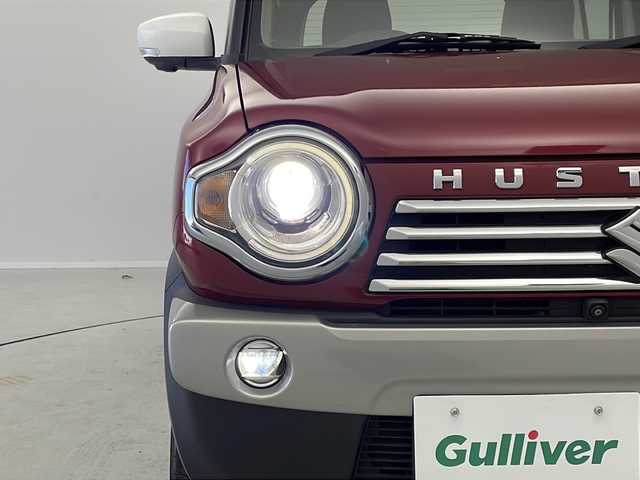 スズキ ハスラー Jスタイル Ⅱ 茨城県 2016(平28)年 3.9万km フェニックスレッドパール/ホワイト2トーンルーフ 純正ディスプレイオーディオナビ　パノラミックビューモニター　フルセグＴＶ　シートヒーター　衝突軽減ブレーキ　スマートキー　純正フロアマット　純正アルミホイール　アイドリングストップ　横滑り防止装置