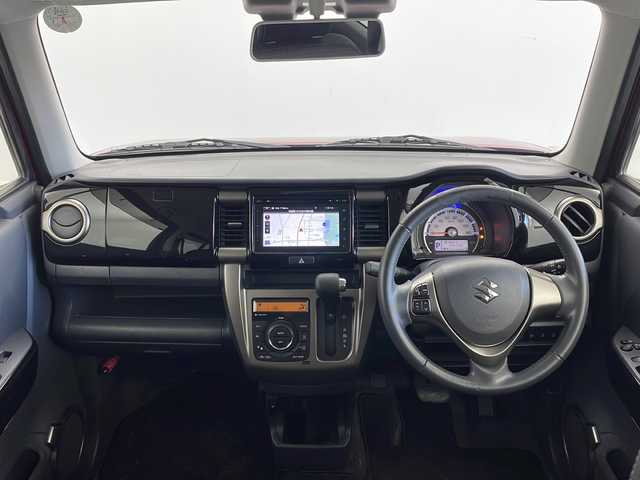 スズキ ハスラー Jスタイル Ⅱ 茨城県 2016(平28)年 3.9万km フェニックスレッドパール/ホワイト2トーンルーフ 純正ディスプレイオーディオナビ　パノラミックビューモニター　フルセグＴＶ　シートヒーター　衝突軽減ブレーキ　スマートキー　純正フロアマット　純正アルミホイール　アイドリングストップ　横滑り防止装置