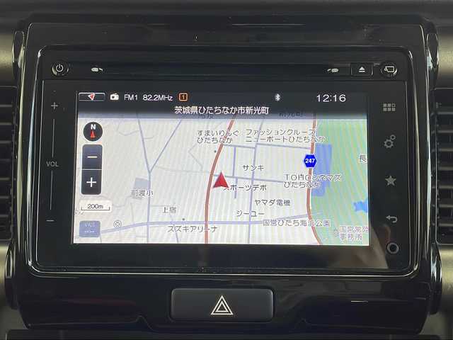 スズキ ハスラー Jスタイル Ⅱ 茨城県 2016(平28)年 3.9万km フェニックスレッドパール/ホワイト2トーンルーフ 純正ディスプレイオーディオナビ　パノラミックビューモニター　フルセグＴＶ　シートヒーター　衝突軽減ブレーキ　スマートキー　純正フロアマット　純正アルミホイール　アイドリングストップ　横滑り防止装置
