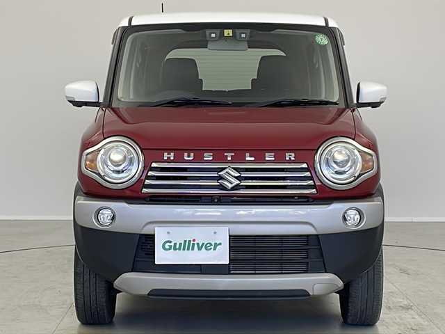 スズキ ハスラー Jスタイル Ⅱ 茨城県 2016(平28)年 3.9万km フェニックスレッドパール/ホワイト2トーンルーフ 純正ディスプレイオーディオナビ　パノラミックビューモニター　フルセグＴＶ　シートヒーター　衝突軽減ブレーキ　スマートキー　純正フロアマット　純正アルミホイール　アイドリングストップ　横滑り防止装置