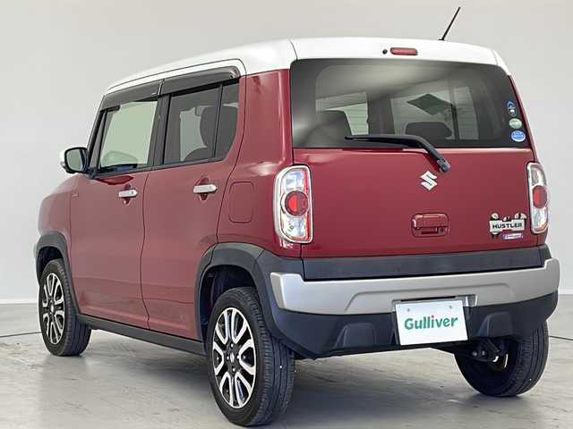 スズキ ハスラー Jスタイル Ⅱ 茨城県 2016(平28)年 3.9万km フェニックスレッドパール/ホワイト2トーンルーフ 純正ディスプレイオーディオナビ　パノラミックビューモニター　フルセグＴＶ　シートヒーター　衝突軽減ブレーキ　スマートキー　純正フロアマット　純正アルミホイール　アイドリングストップ　横滑り防止装置