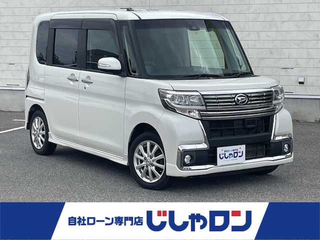 ダイハツ タント カスタム X トップED SAⅡ 佐賀県 2016(平28)年 7.1万km パールホワイトⅢ （株）IDOMが運営する【じしゃロン佐賀店】の自社ローン専用車両になります。/こちらは現金またはオートローンご利用時の価格です。自社ローンご希望の方は別途その旨お申し付けください/社外SDナビ/CD/DTV/Bluetooth/バックカメラ/両側パワースライドドア/スマートアシスト/・衝突被害軽減ブレーキ/・誤発進抑制機能/・先行車発進告知/・LEDオートライト/スマートキー×2/プッシュスタート /ドライブレコーダー /ETC/純正フロアマット/純正ドアバイザー/ステアリングスイッチ/社外14インチアルミホイール