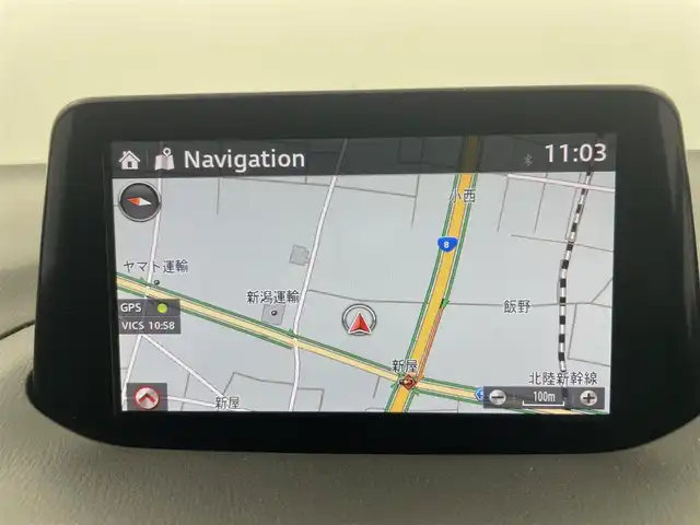 マツダ アクセラ スポーツ 15XD プロアクティブ 富山県 2016(平28)年 6.9万km スノーフレイクホワイトパールマイカ 純正ナビ（AM/FM/DVD/BT/USB/フルセグ）/バックカメラ/ETC/ヘッドアップディスプレイ/衝突被害軽減システム/レーダークルーズコントロール/レーンキープアシスト/コーナーセンサー/横滑り防止装置/アイドリングストップ/純正アルミホイール/社外フロアマット/オートLEDライト/革巻きステアリング/ステアリングスイッチ/パドルシフト/ブラウンレザー調シートカバー/スマートキー/スペアキー